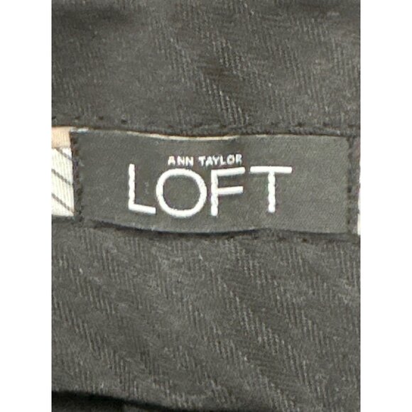 Ann Taylor LOFT Julie STRAIGHT Black Polyester Rayon Blend Dress Pants Sz 6 - Picture 8 of 12